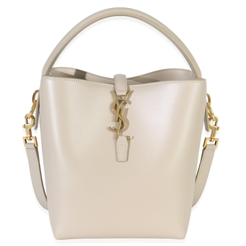 Saint Laurent  Shiny Calfskin Small Le 37 Bucket Bag