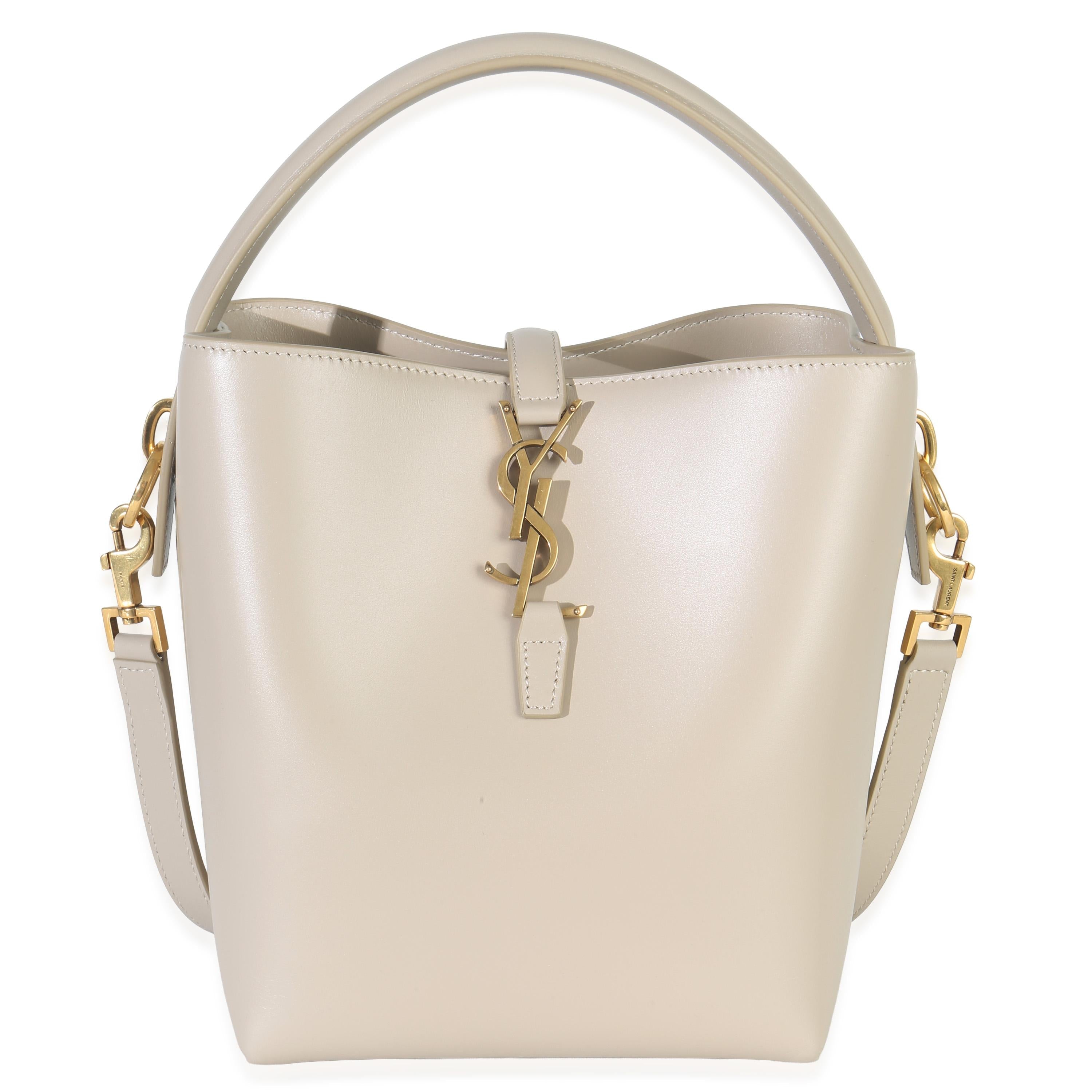 Saint Laurent  Shiny Calfskin Small Le 37 Bucket Bag