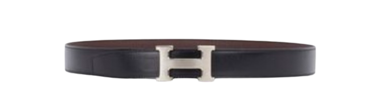 Hermes Black and Brown Reversible Constance Belt