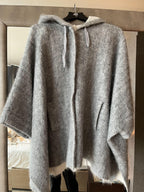Grey Mohair & Cashmere Cardigan