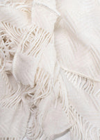 Missoni Mare White Zigzag Woven Draped Top
