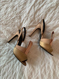 Hermes Satin Pleated Sandals