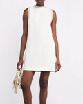 Sandro Short Dress With Rhinestone Trim