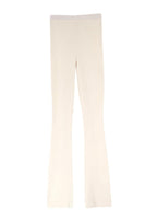 Magda Butrym Cream Knitted Cardigan And Flares Set