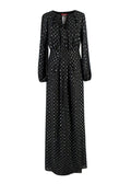 MaxMara Lidia Glitter-dotted Crepe Dress