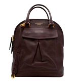 Burberry Deep Purple Leather Tote Bag With Strap
