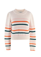 La Ligne White Striped Wool Blend  Jumper