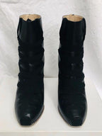 Altuzarra Black Lace-up Leather Ankle Boots