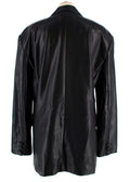 De la Vali  Montana faux leather blazer