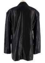 De la Vali  Montana faux leather blazer