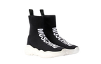 Moschino Kid's Black Sock Trainers