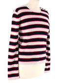 Valentino ricolour striped cashmere sweater