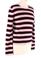 Valentino ricolour striped cashmere sweater