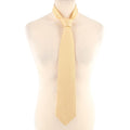 Gieves & Hawkes Yellow Textured Silk Tie