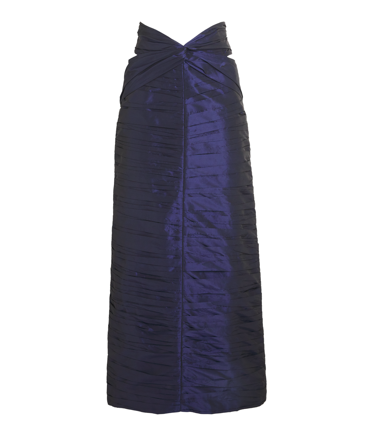 Sandra Mansour Méditerranéenne Draped Maxi Skirt in Taffeta