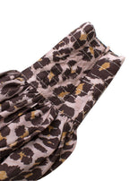 Zimmermann Leopard Print Silk Belted Midi Dress