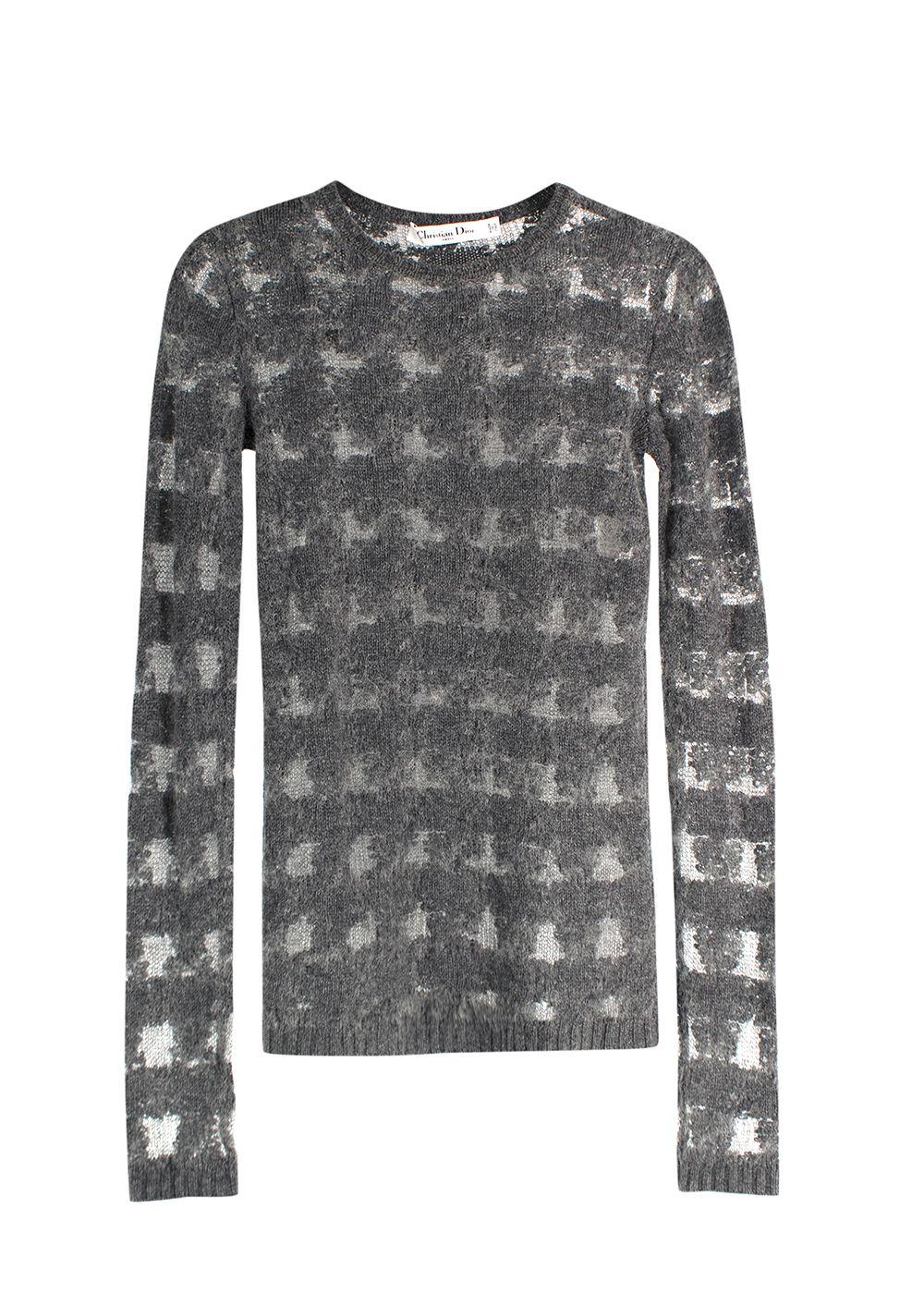 Christian Dior Cashmere/Alpaca Grey Knit Jumper