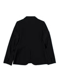 Dolce & Gabbana Kid's Black Single Breasted Wool Silk Blend Blazer