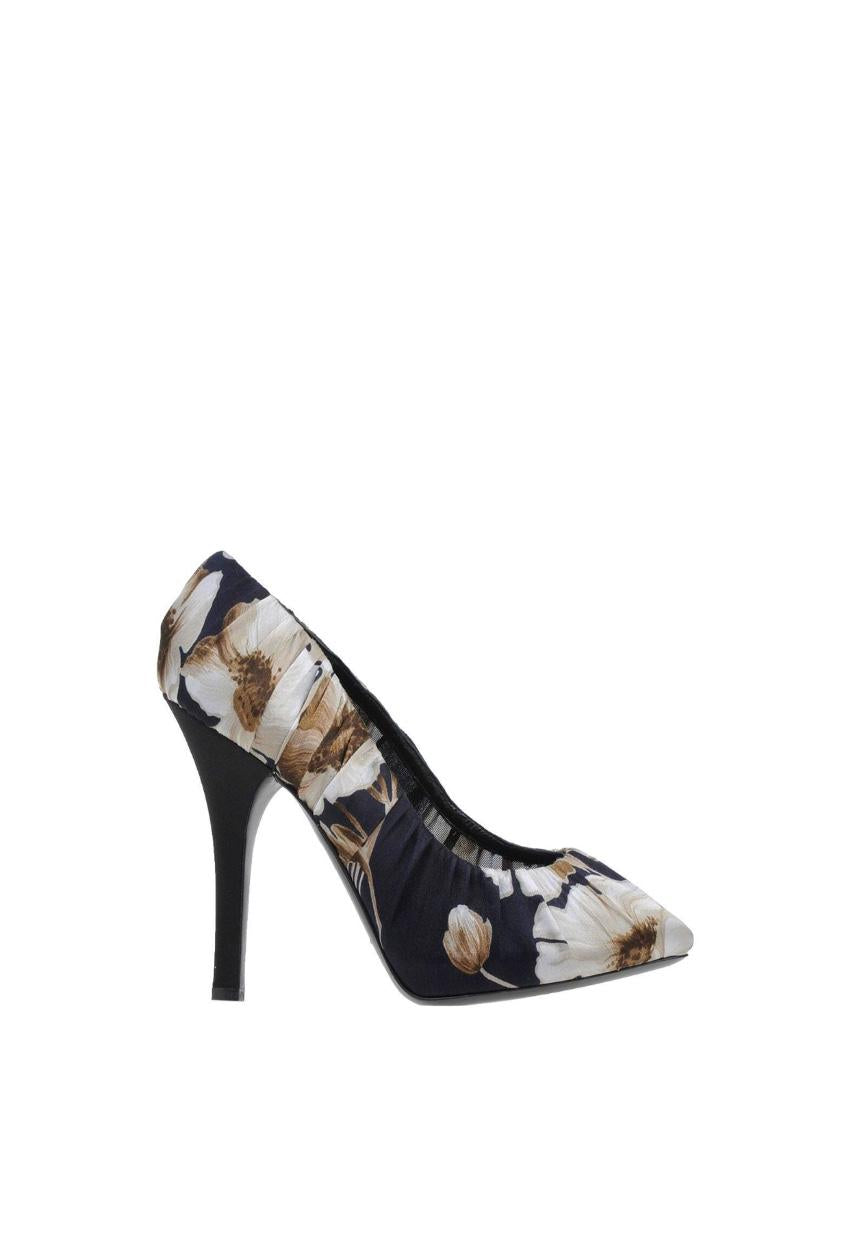 Dolce & Gabbana Ruched Floral Pumps