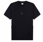 Metropolis Cargo Pocket Logo Black Cotton T-Shirt