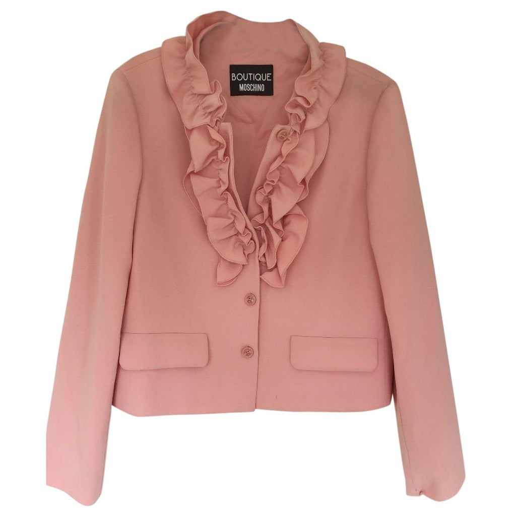Moschino Pink Ruffle Jacke
