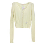 Blumarine Lemon Yellow Cardigan