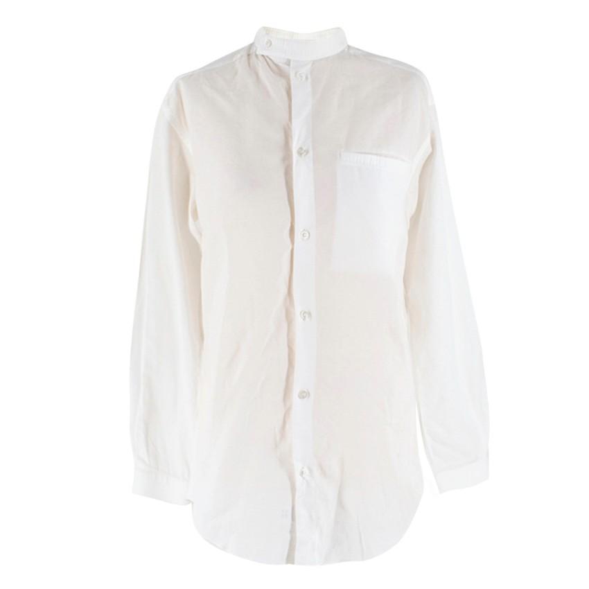 12/05 White cotton Oversized Shirt
