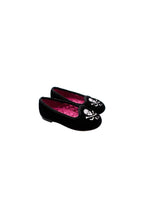 Ralph Lauren Black Velvet Skull Loafers
