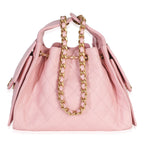 Chanel Baby Pink Quilted Caviar Small Chanel 25 Hobo