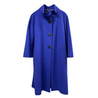 Escada Blue Fine Wool Overcoat