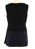 Black & Navy Wool Tunic
