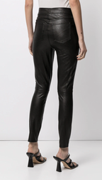 Spanx Black Faux Leather Skinny Trousers