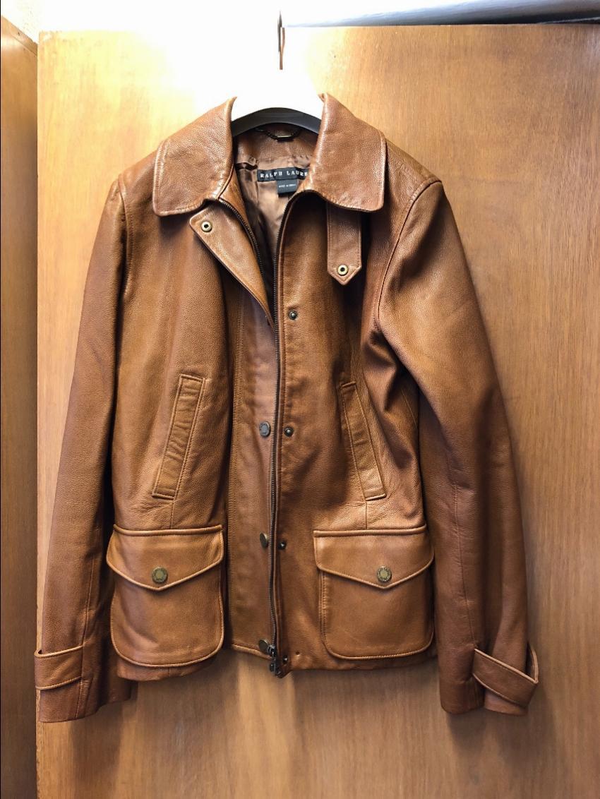 Ralph Lauren Tan Leather jacket