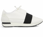 Bacl & White Race Runner Sneakers