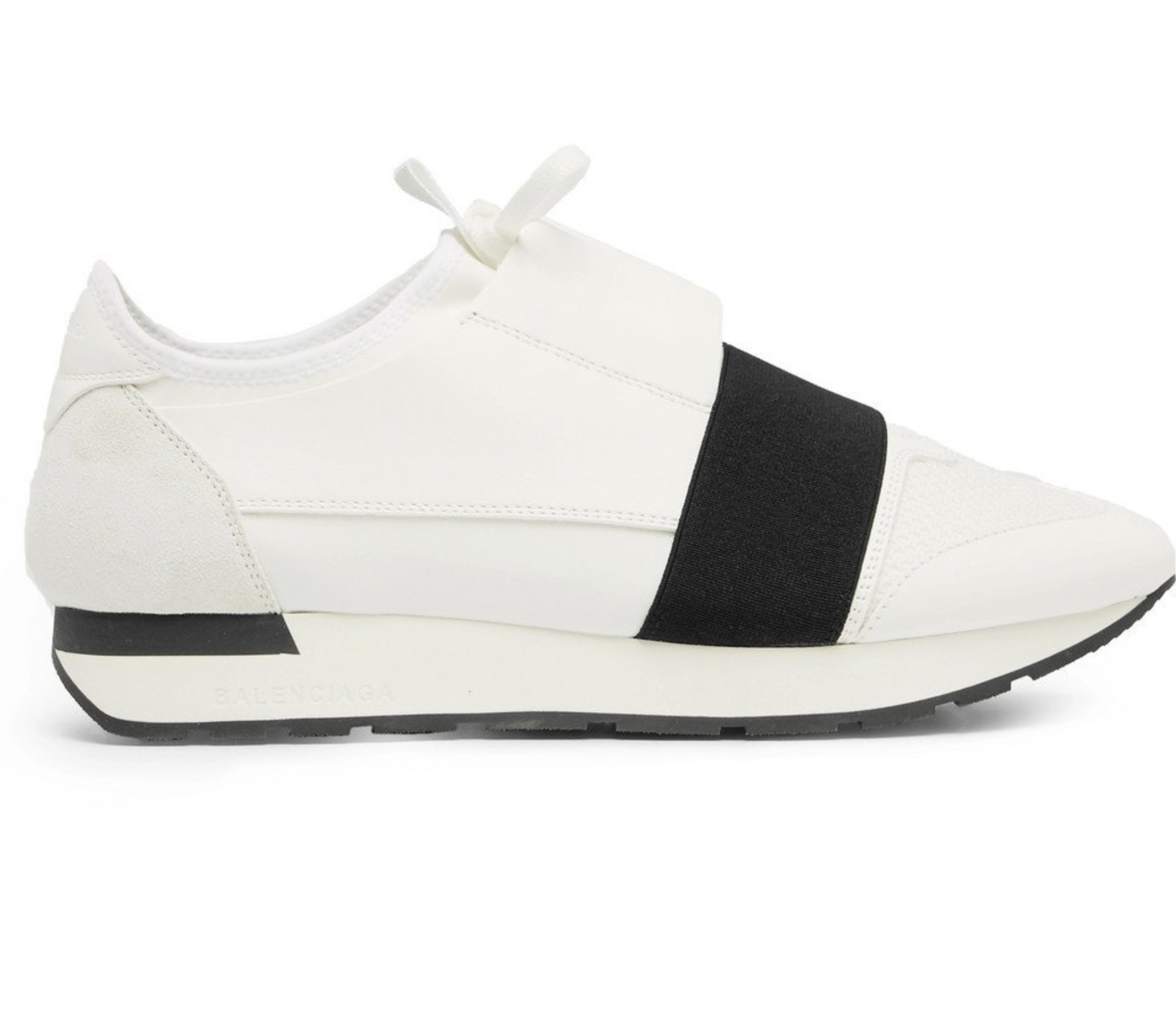 Bacl & White Race Runner Sneakers