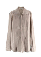 Vintage YSL Beige Suede Fringe Jacket