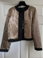 Gold Sequin Short Jacket