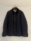 Burberry Navy Blue Quilted Jacket