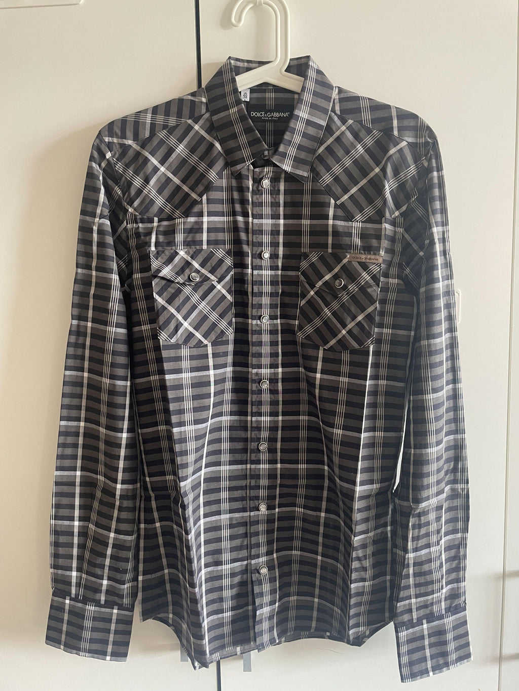 Checked Cotton Long Sleeved Shirt