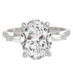 Verde 2.7ct Oval Cut Lab-grown IGI Diamond Ring