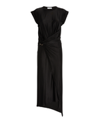 Rabanne Gathered-Detail Draped Midi Dress