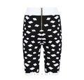 Balmain Black and White Jacquard Cycling Shorts