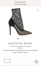 Erin Black Suede & Mesh Booties