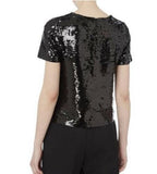 Michael Michael Kors Black Sequin T-Shirt