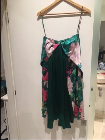 Balenciaga printed silk dress