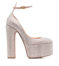 Crystal Tan-Go Platform Pumps 155