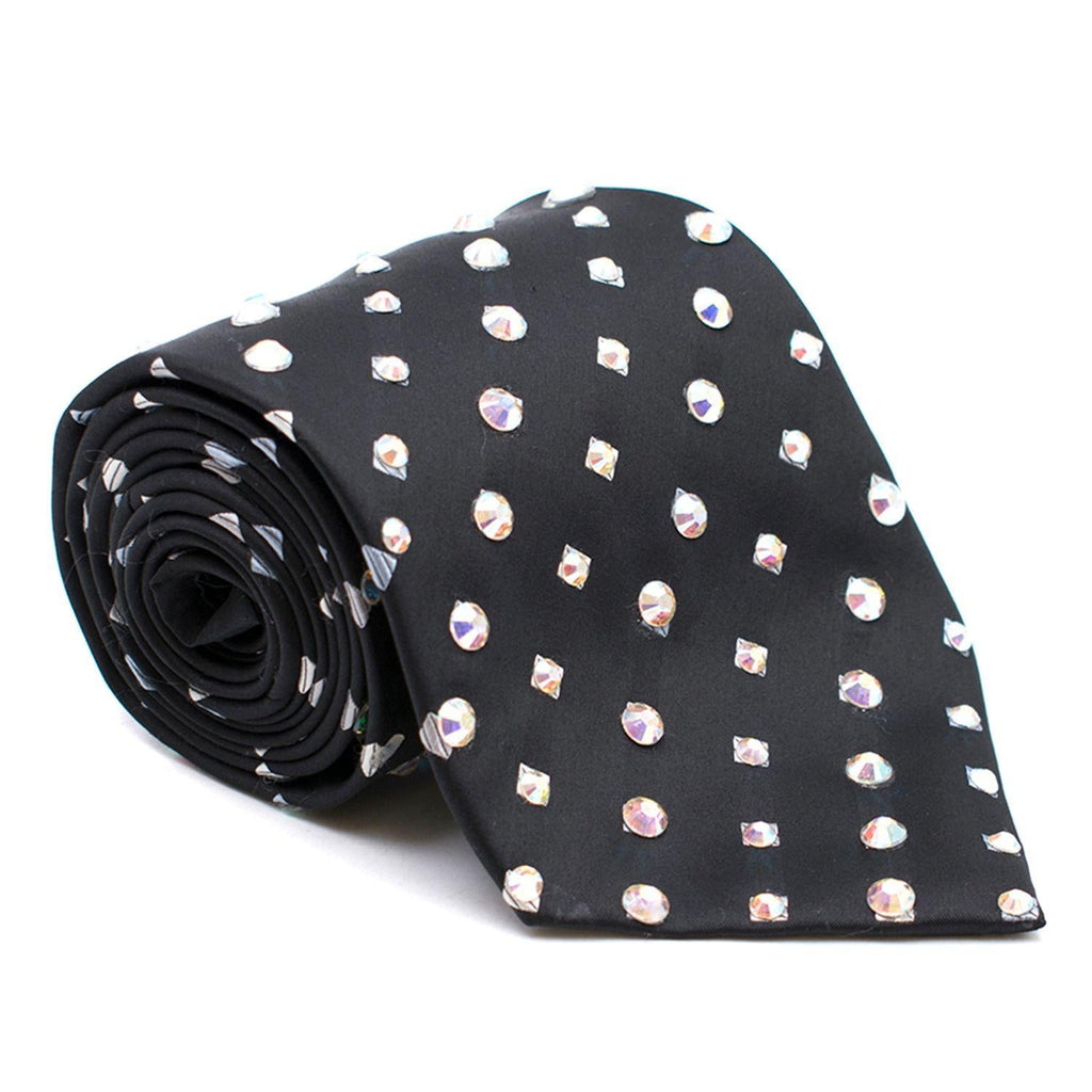 Milan Collection Crystal Embellished Tie