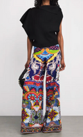 Alice+Olivia Printed Athena Trousers