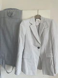 Single Breasted Cotton And Linen Blazer