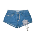 Crystal Embellshed Denim Festival Shorts